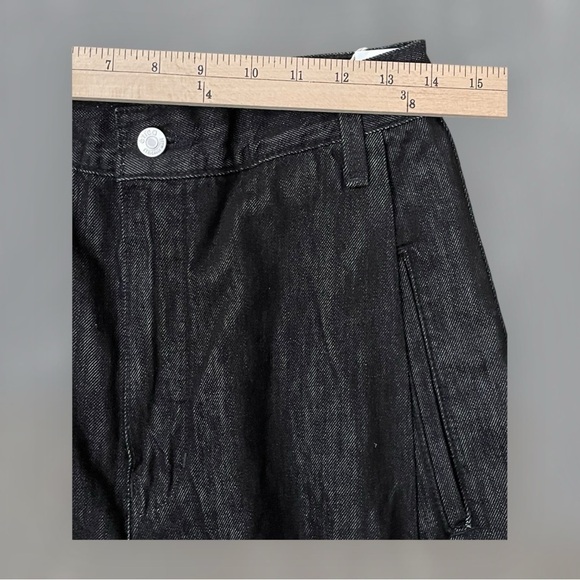 Etica Lewis High Waist Pleated Ankle Cargo Jeans - Picture 2 of 7